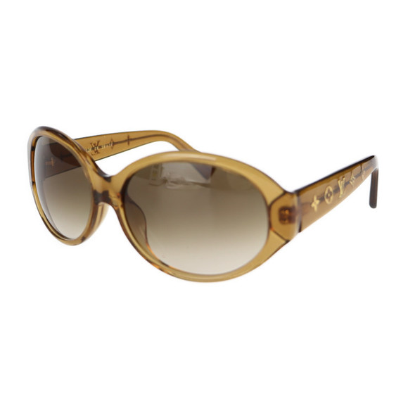 Louis Vuitton Obsession Long Sunglasses Acetate Brown Gold - Picture 1 of 8